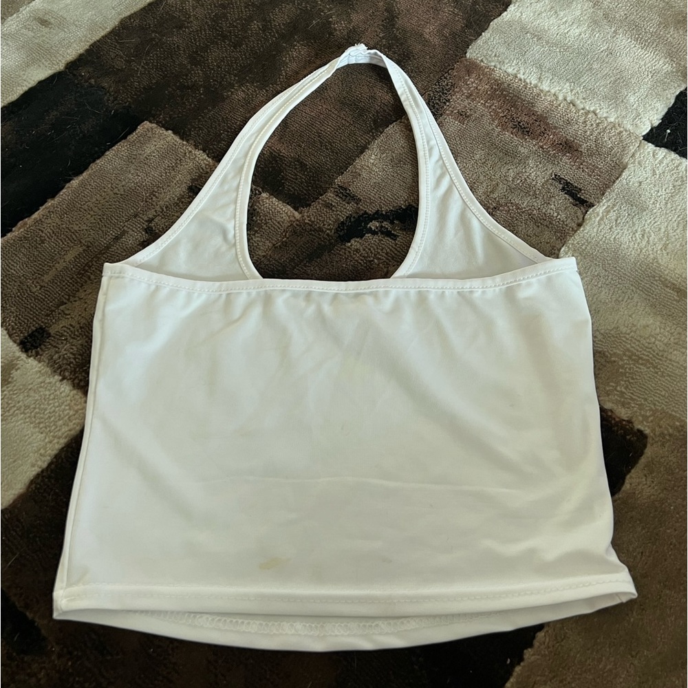 White crop top